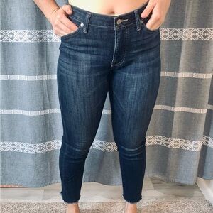 Ankle Cropped dark wash Lucky Brand Skinny Jeans